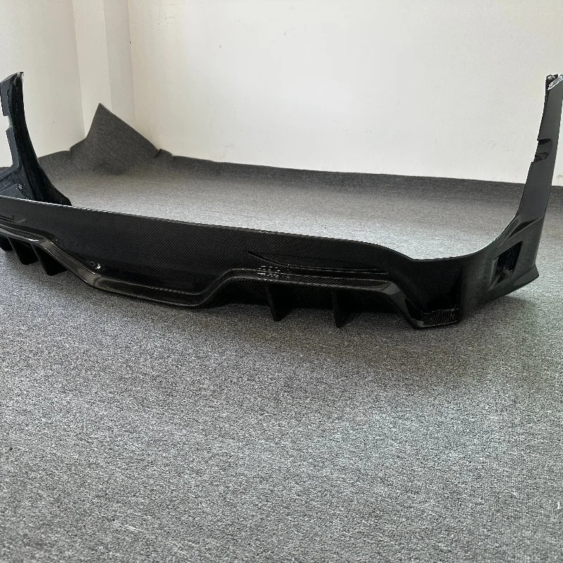 Topcar Style Carbon Fiber Rear Lip Diffuser Wide Body Expansion Kit for  Model X Modified Version